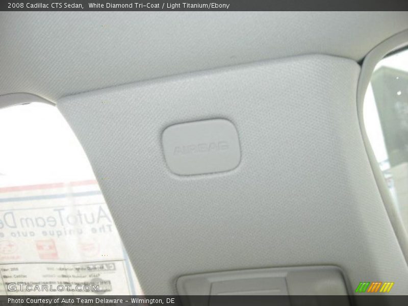 White Diamond Tri-Coat / Light Titanium/Ebony 2008 Cadillac CTS Sedan