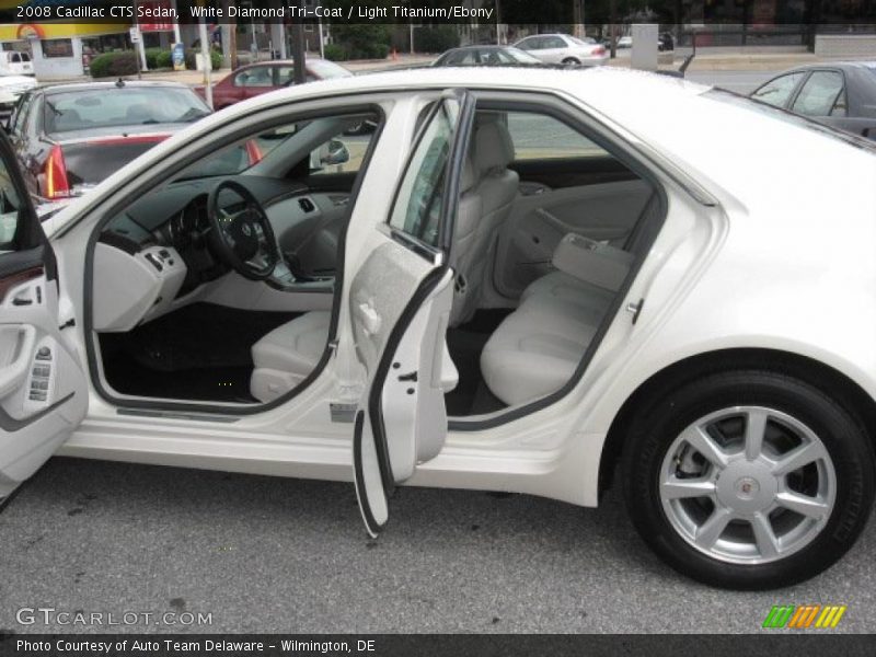 White Diamond Tri-Coat / Light Titanium/Ebony 2008 Cadillac CTS Sedan