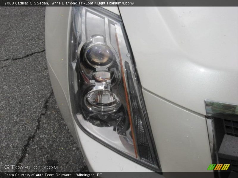 White Diamond Tri-Coat / Light Titanium/Ebony 2008 Cadillac CTS Sedan