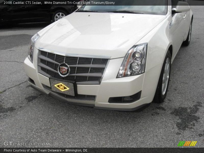 White Diamond Tri-Coat / Light Titanium/Ebony 2008 Cadillac CTS Sedan