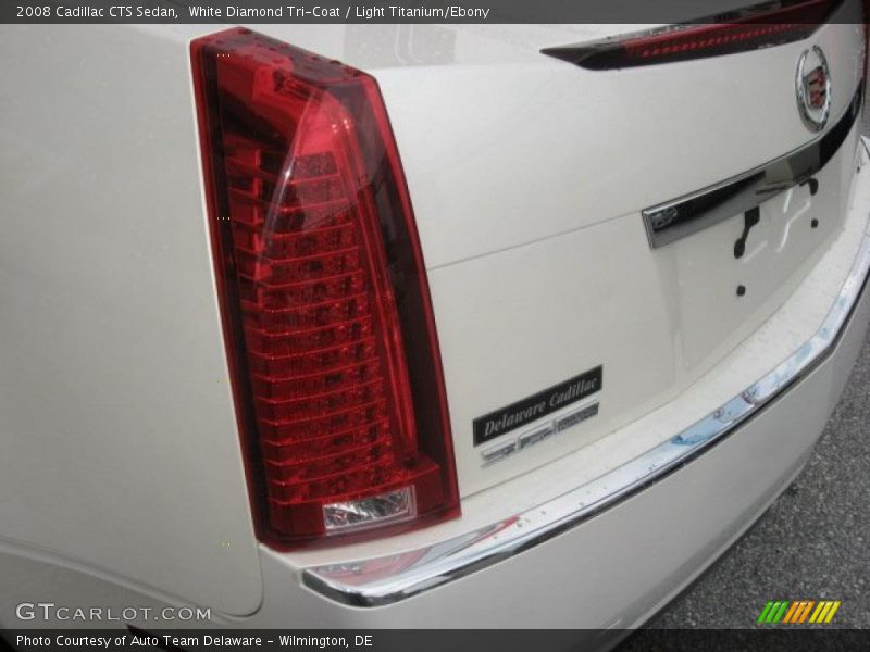 White Diamond Tri-Coat / Light Titanium/Ebony 2008 Cadillac CTS Sedan