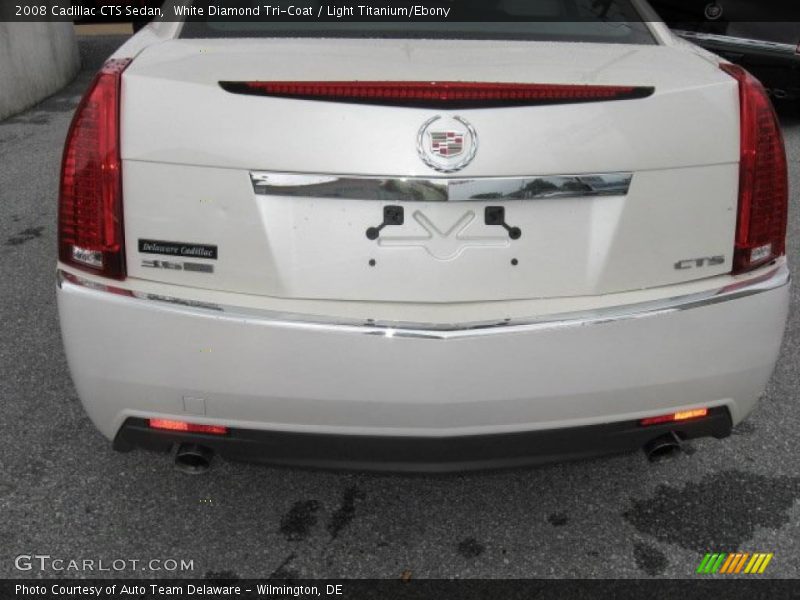 White Diamond Tri-Coat / Light Titanium/Ebony 2008 Cadillac CTS Sedan