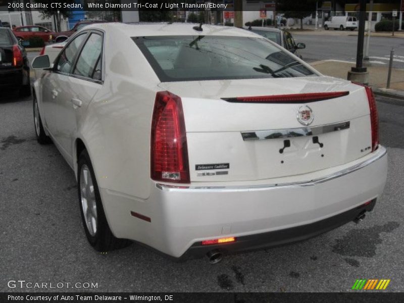 White Diamond Tri-Coat / Light Titanium/Ebony 2008 Cadillac CTS Sedan