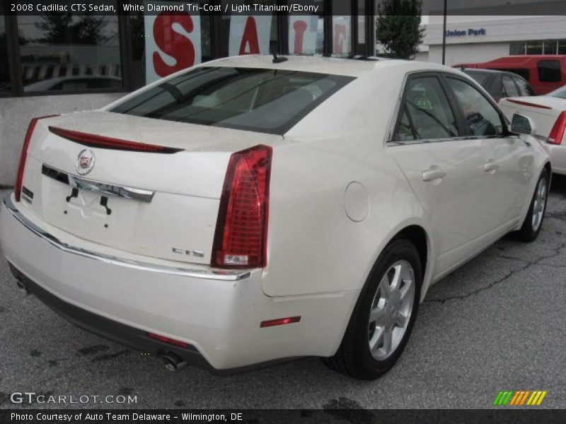 White Diamond Tri-Coat / Light Titanium/Ebony 2008 Cadillac CTS Sedan