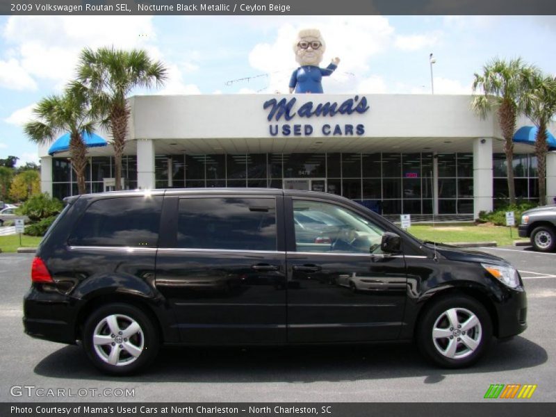 Nocturne Black Metallic / Ceylon Beige 2009 Volkswagen Routan SEL