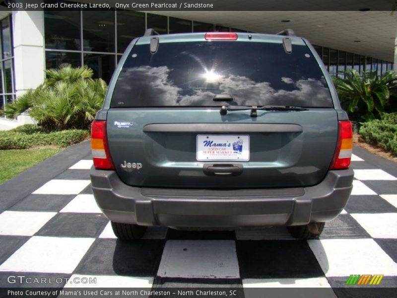 Onyx Green Pearlcoat / Sandstone 2003 Jeep Grand Cherokee Laredo