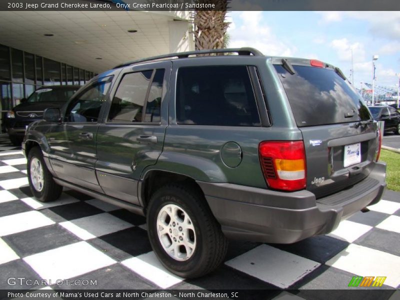 Onyx Green Pearlcoat / Sandstone 2003 Jeep Grand Cherokee Laredo