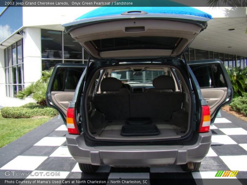 Onyx Green Pearlcoat / Sandstone 2003 Jeep Grand Cherokee Laredo