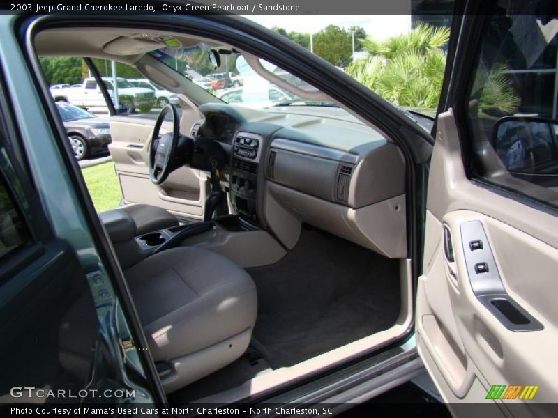 Onyx Green Pearlcoat / Sandstone 2003 Jeep Grand Cherokee Laredo