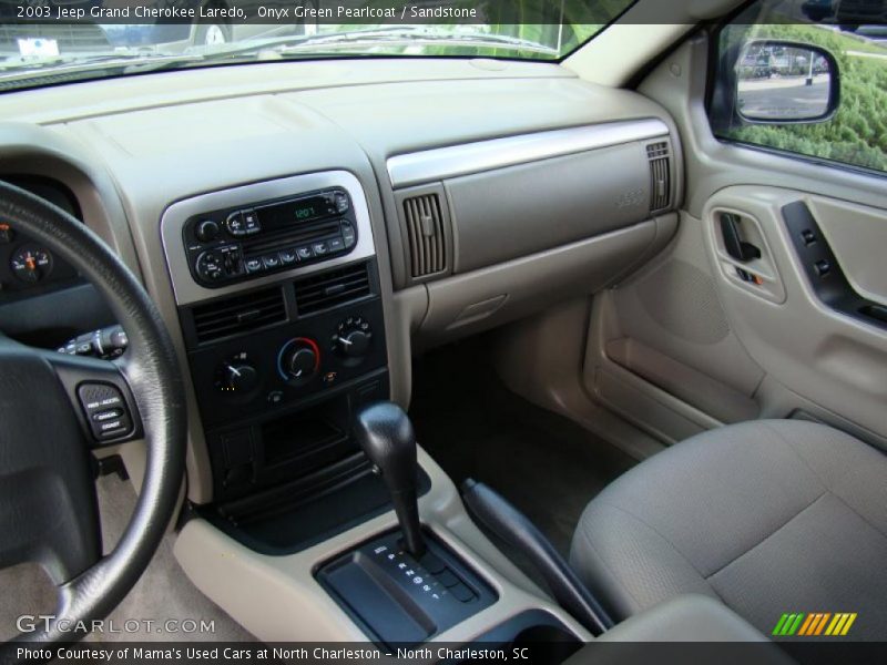 Onyx Green Pearlcoat / Sandstone 2003 Jeep Grand Cherokee Laredo
