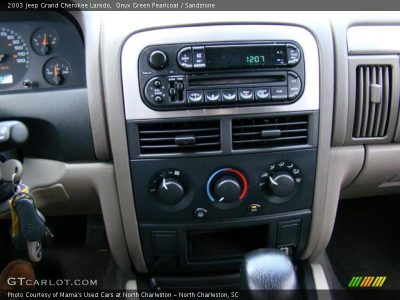 Onyx Green Pearlcoat / Sandstone 2003 Jeep Grand Cherokee Laredo
