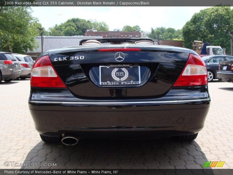 Obsidian Black Metallic / Cappuccino/Black 2008 Mercedes-Benz CLK 350 Cabriolet