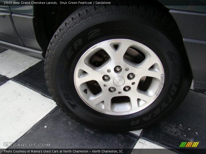 Onyx Green Pearlcoat / Sandstone 2003 Jeep Grand Cherokee Laredo