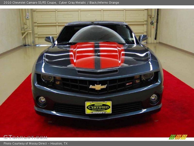 Cyber Gray Metallic / Black/Inferno Orange 2010 Chevrolet Camaro SS/RS Coupe