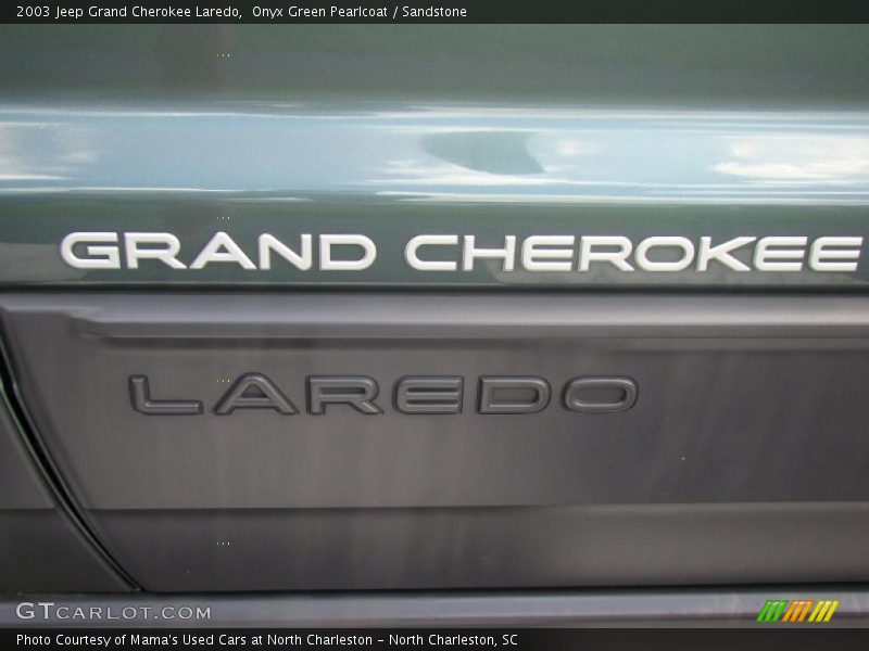 Onyx Green Pearlcoat / Sandstone 2003 Jeep Grand Cherokee Laredo