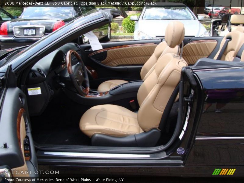 Obsidian Black Metallic / Cappuccino/Black 2008 Mercedes-Benz CLK 350 Cabriolet