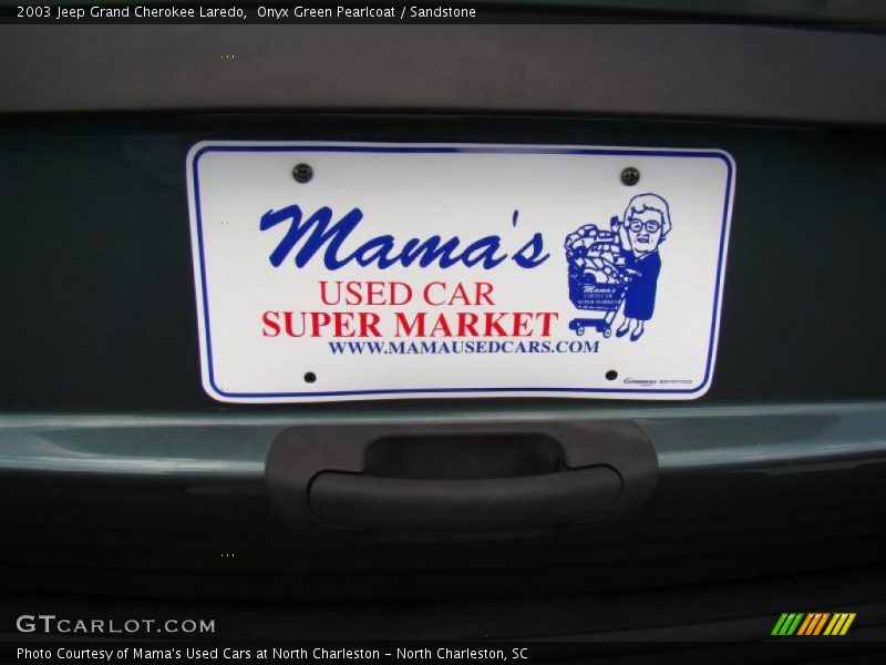 Onyx Green Pearlcoat / Sandstone 2003 Jeep Grand Cherokee Laredo