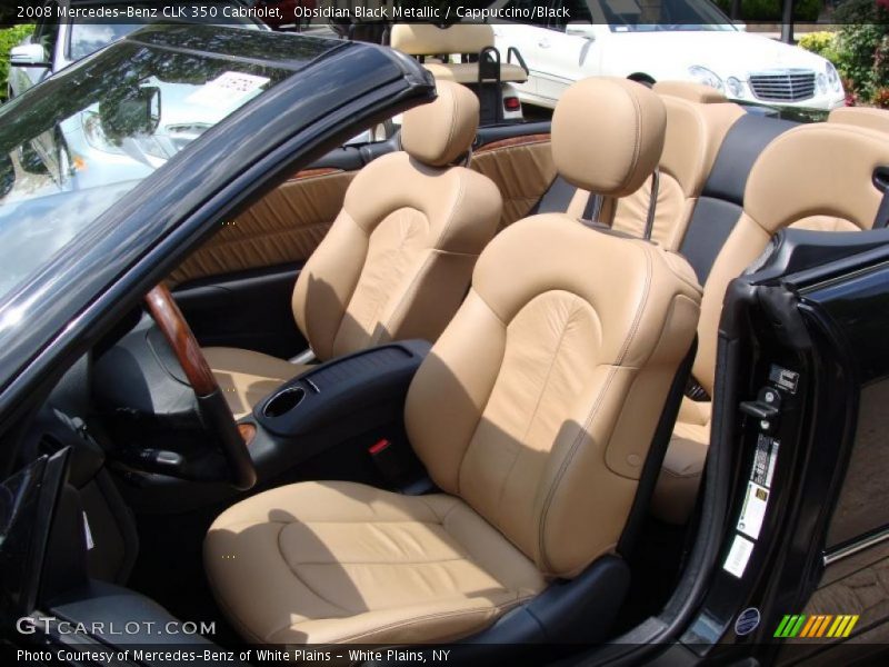 Obsidian Black Metallic / Cappuccino/Black 2008 Mercedes-Benz CLK 350 Cabriolet