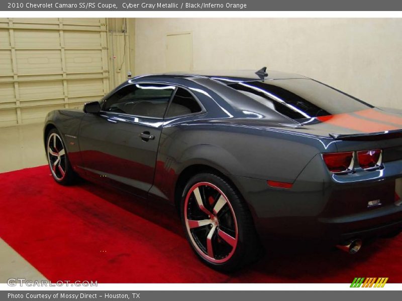 Cyber Gray Metallic / Black/Inferno Orange 2010 Chevrolet Camaro SS/RS Coupe