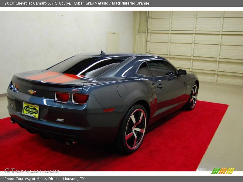 Cyber Gray Metallic / Black/Inferno Orange 2010 Chevrolet Camaro SS/RS Coupe