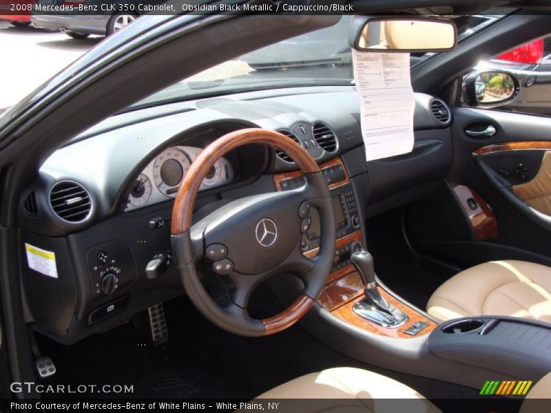 Obsidian Black Metallic / Cappuccino/Black 2008 Mercedes-Benz CLK 350 Cabriolet