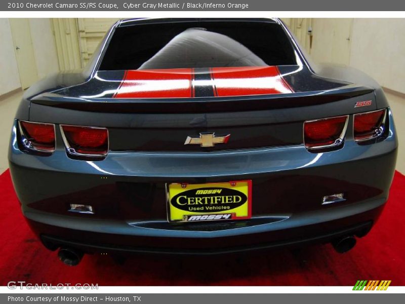 Cyber Gray Metallic / Black/Inferno Orange 2010 Chevrolet Camaro SS/RS Coupe