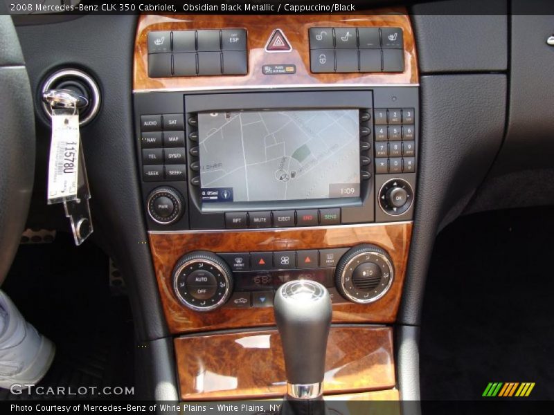 Obsidian Black Metallic / Cappuccino/Black 2008 Mercedes-Benz CLK 350 Cabriolet