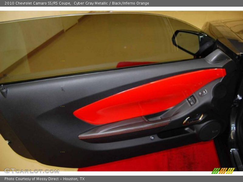 Cyber Gray Metallic / Black/Inferno Orange 2010 Chevrolet Camaro SS/RS Coupe