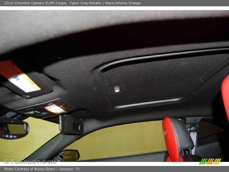 Cyber Gray Metallic / Black/Inferno Orange 2010 Chevrolet Camaro SS/RS Coupe