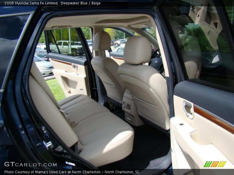 Deepwater Blue / Beige 2008 Hyundai Santa Fe Limited