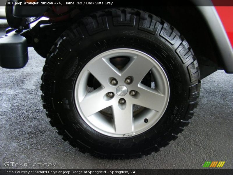 Flame Red / Dark Slate Gray 2004 Jeep Wrangler Rubicon 4x4