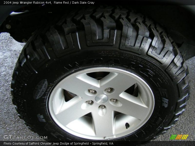 Flame Red / Dark Slate Gray 2004 Jeep Wrangler Rubicon 4x4