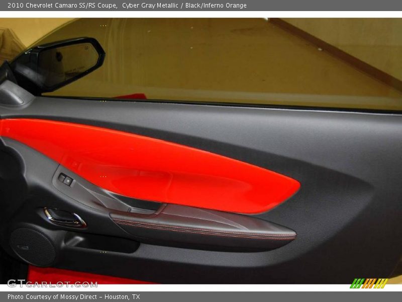 Cyber Gray Metallic / Black/Inferno Orange 2010 Chevrolet Camaro SS/RS Coupe