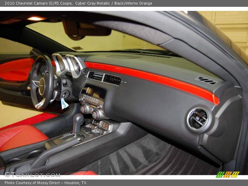 Cyber Gray Metallic / Black/Inferno Orange 2010 Chevrolet Camaro SS/RS Coupe
