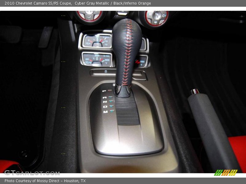 Cyber Gray Metallic / Black/Inferno Orange 2010 Chevrolet Camaro SS/RS Coupe