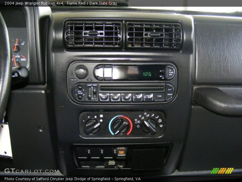 Flame Red / Dark Slate Gray 2004 Jeep Wrangler Rubicon 4x4