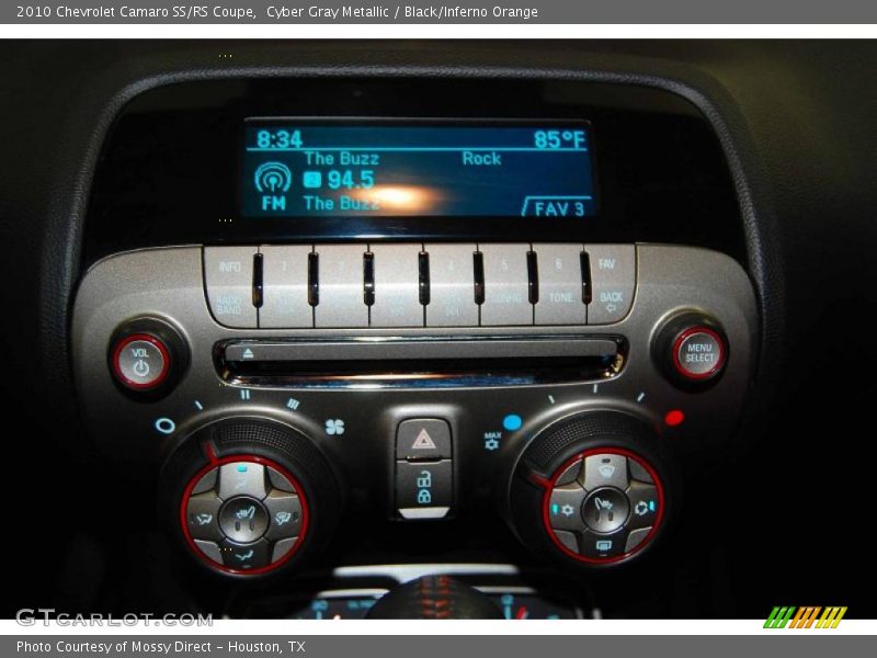 Cyber Gray Metallic / Black/Inferno Orange 2010 Chevrolet Camaro SS/RS Coupe