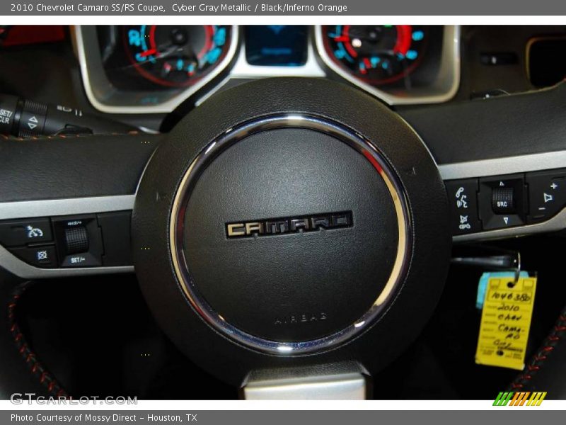 Cyber Gray Metallic / Black/Inferno Orange 2010 Chevrolet Camaro SS/RS Coupe