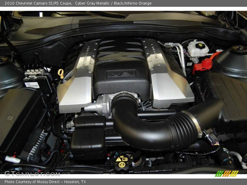 Cyber Gray Metallic / Black/Inferno Orange 2010 Chevrolet Camaro SS/RS Coupe