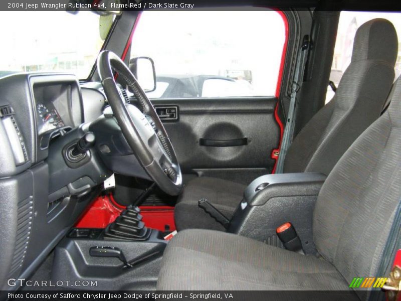 Flame Red / Dark Slate Gray 2004 Jeep Wrangler Rubicon 4x4