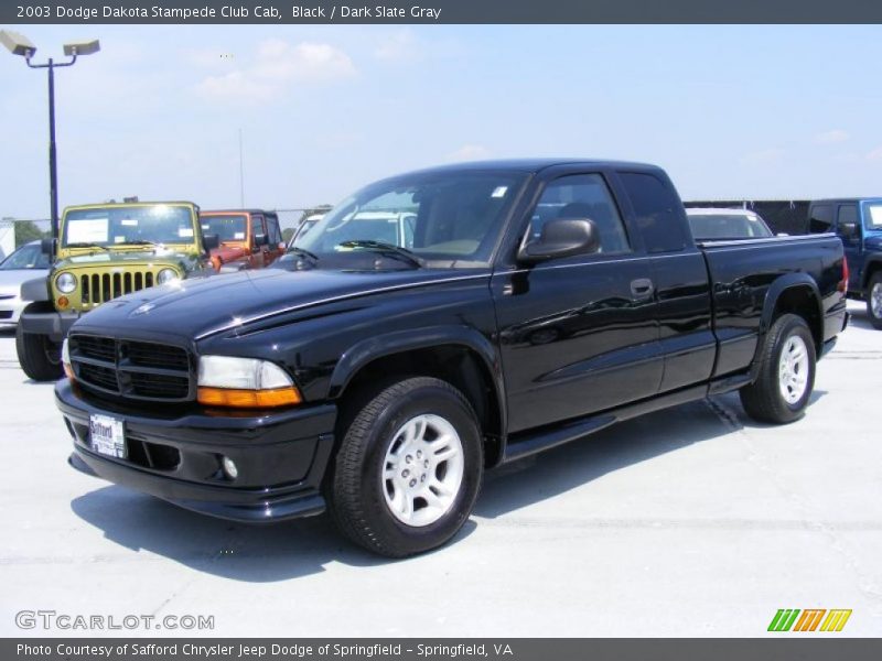 Black / Dark Slate Gray 2003 Dodge Dakota Stampede Club Cab