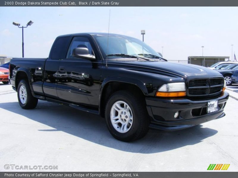 Black / Dark Slate Gray 2003 Dodge Dakota Stampede Club Cab
