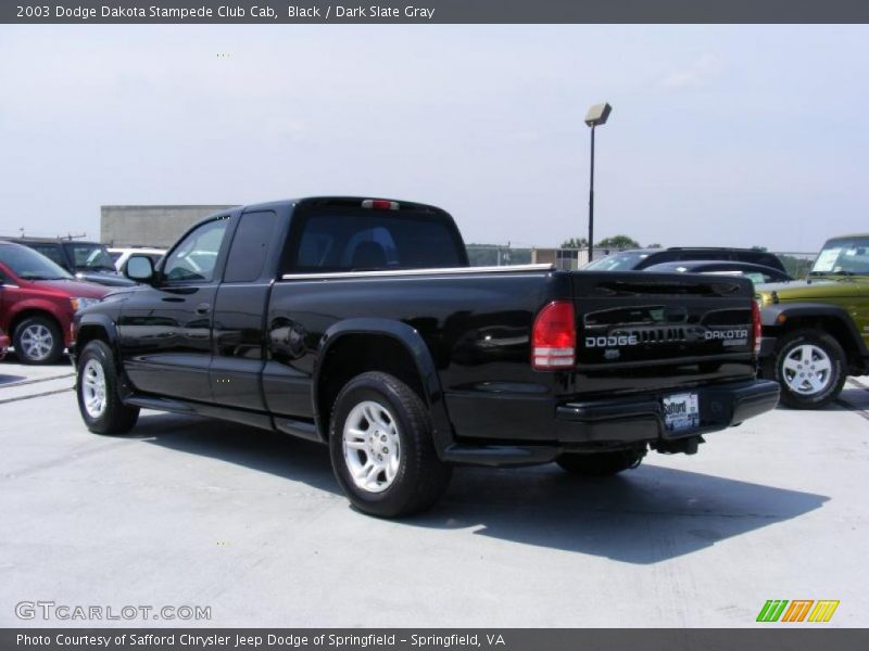 Black / Dark Slate Gray 2003 Dodge Dakota Stampede Club Cab