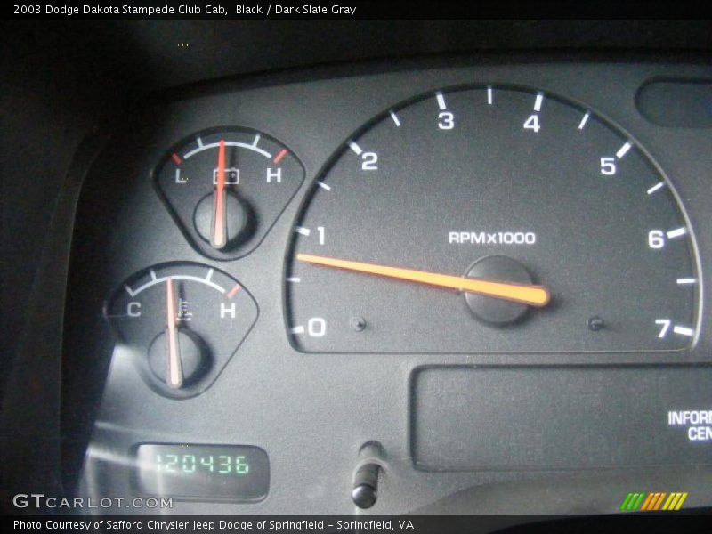 Black / Dark Slate Gray 2003 Dodge Dakota Stampede Club Cab