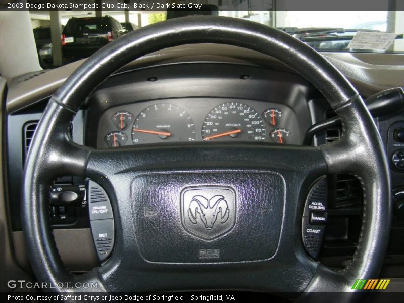 Black / Dark Slate Gray 2003 Dodge Dakota Stampede Club Cab