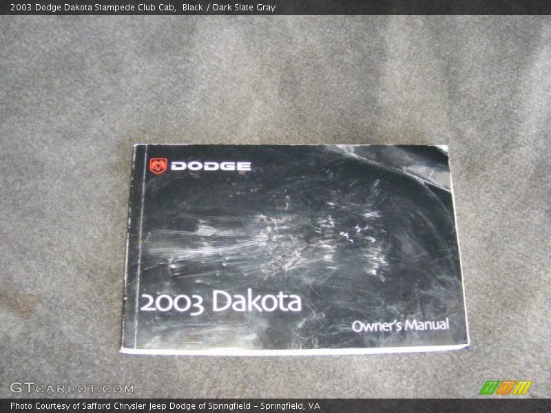 Black / Dark Slate Gray 2003 Dodge Dakota Stampede Club Cab