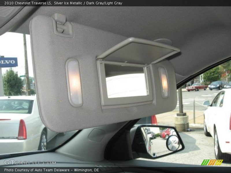 Silver Ice Metallic / Dark Gray/Light Gray 2010 Chevrolet Traverse LS