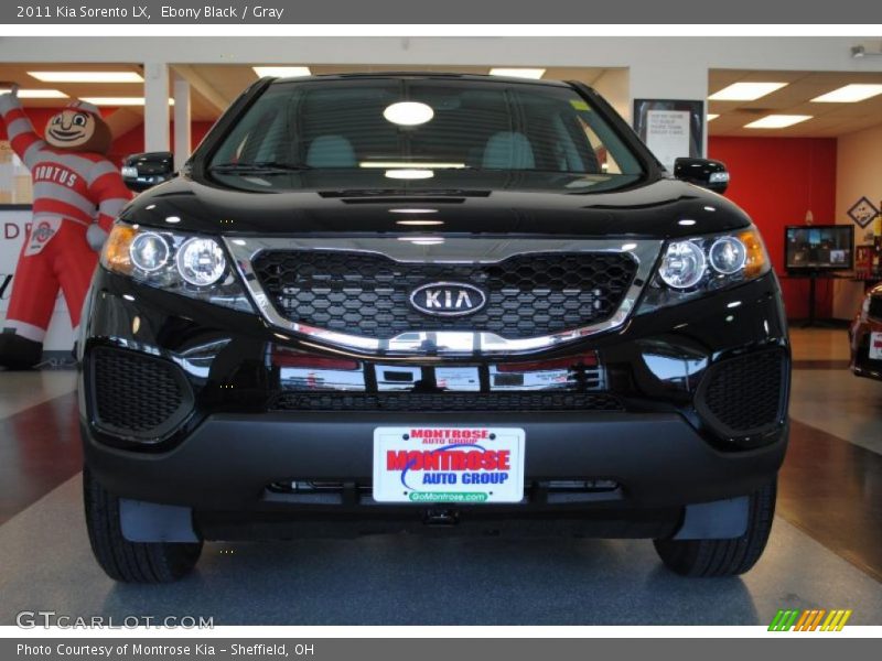 Ebony Black / Gray 2011 Kia Sorento LX