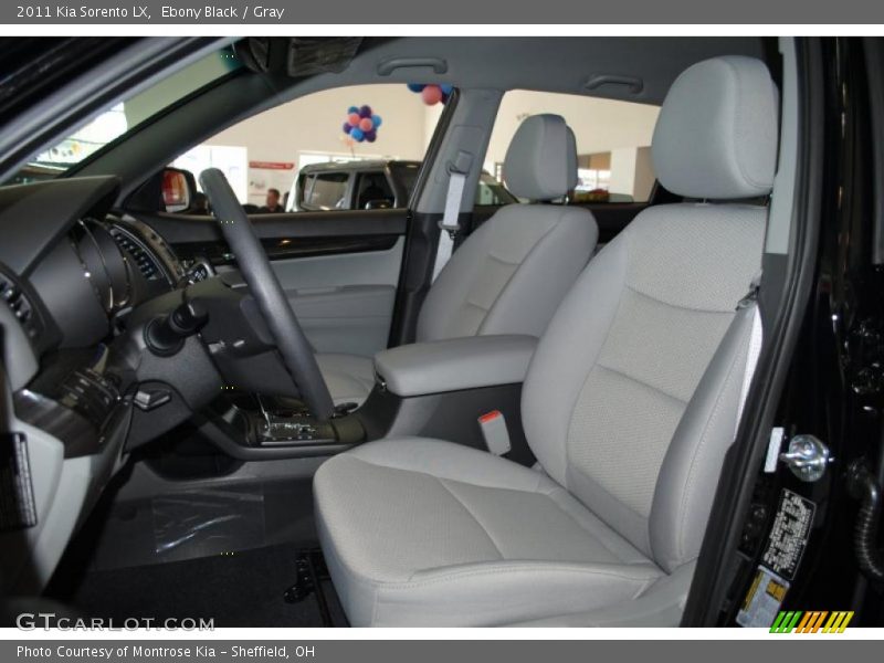 Ebony Black / Gray 2011 Kia Sorento LX