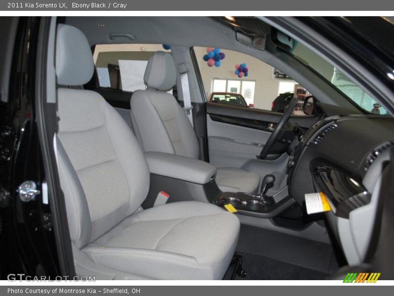 Ebony Black / Gray 2011 Kia Sorento LX